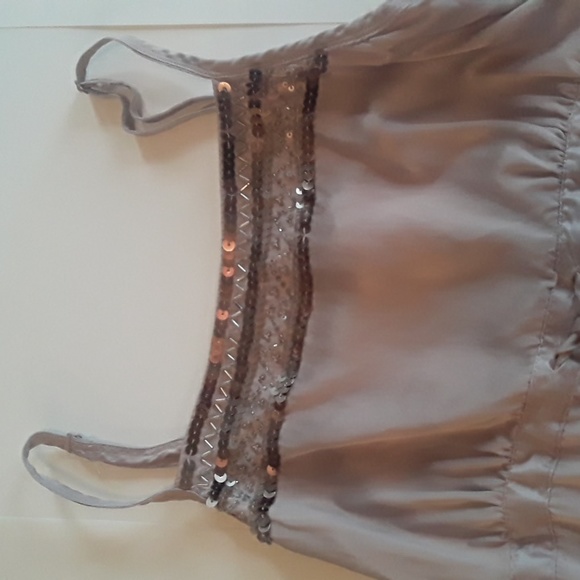 Jacob Connexion Silk Blush Sequin Tank Top Size Extra Small Cami - Picture 3 of 10